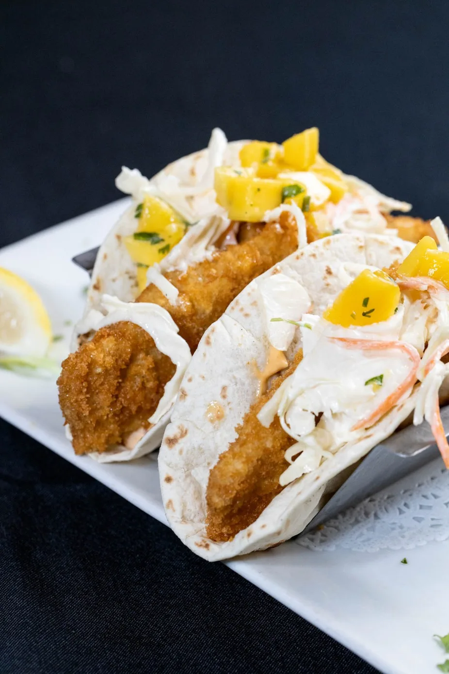Crispy fish tacos