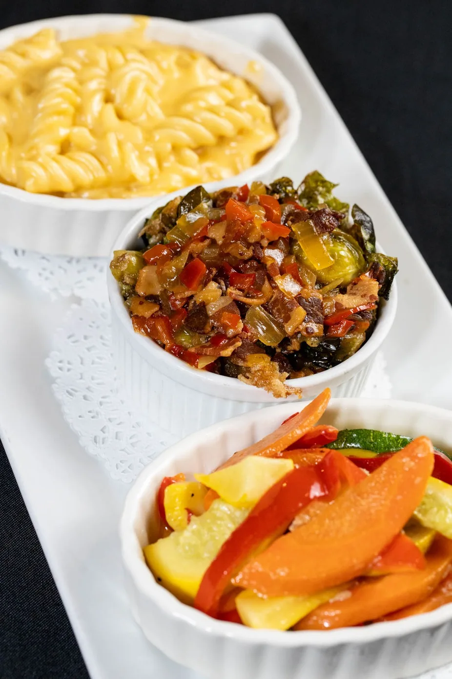 Steakhouse sides on a platter