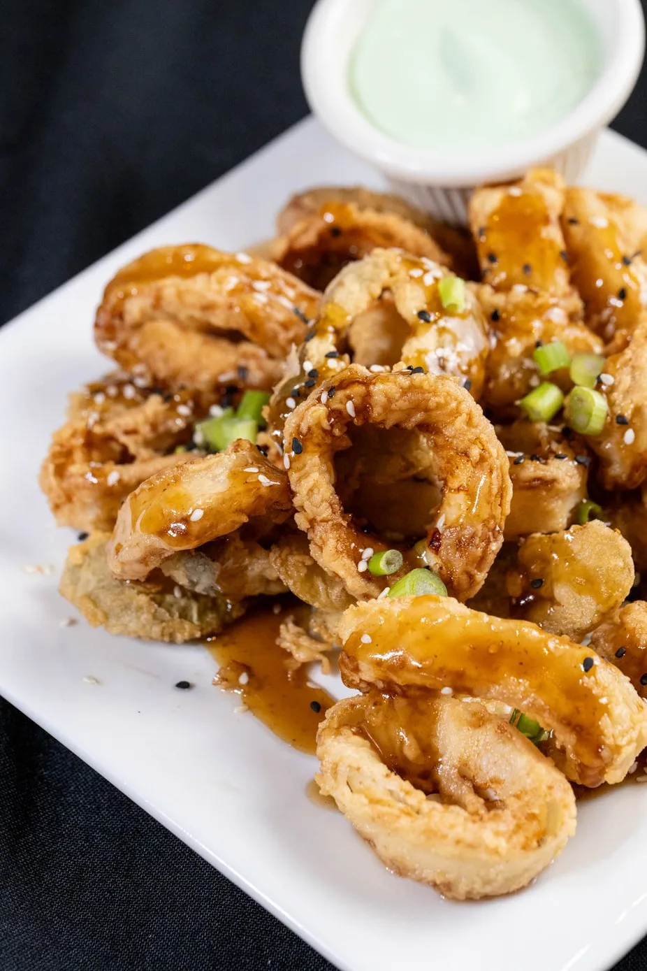 Fried calamari with herb aioli