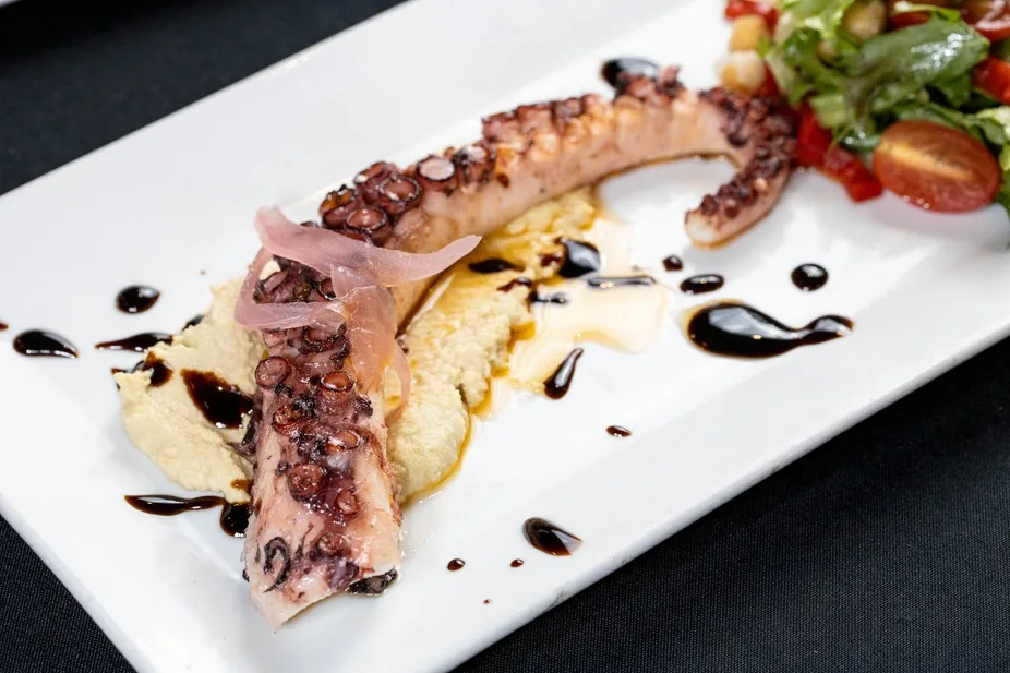 Grilled octopus with balsamic