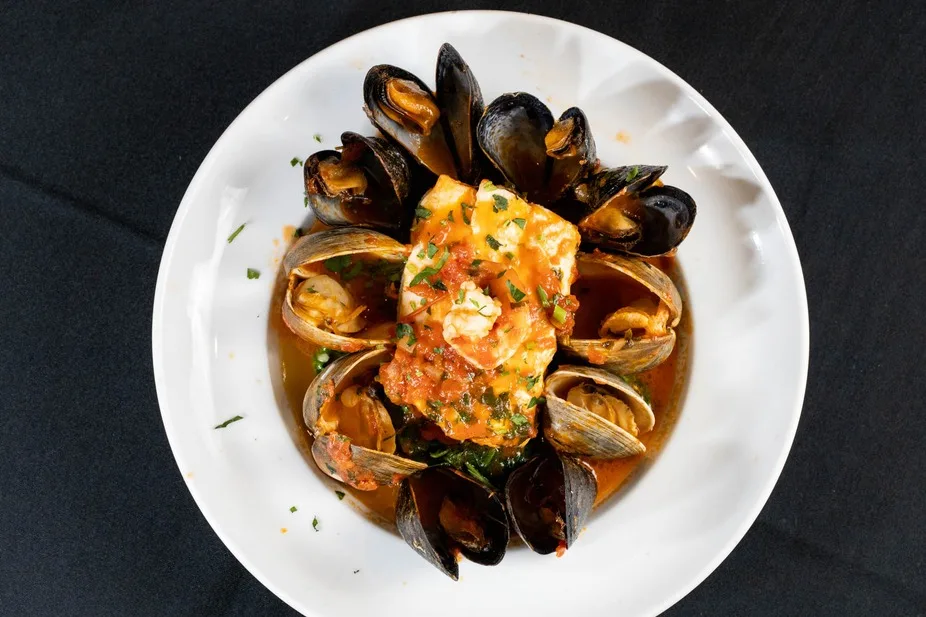 Seafood stew from above