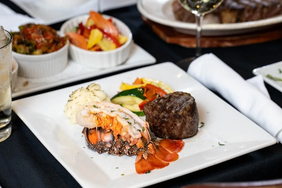 Filet mignon and lobster tail