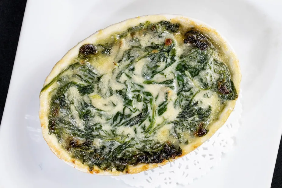 Creamed spinach side