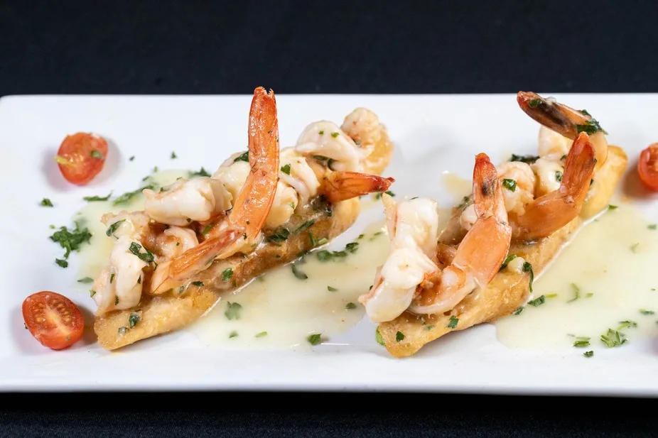 Chilled shrimp appetizer