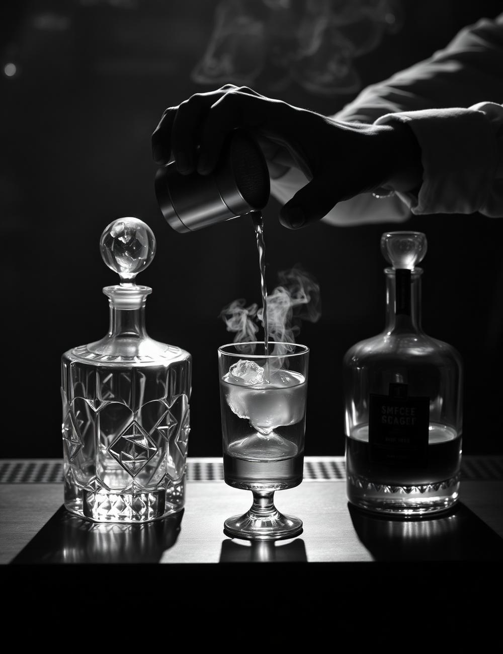 Smoked old fashioned cocktail poured at the Char bar